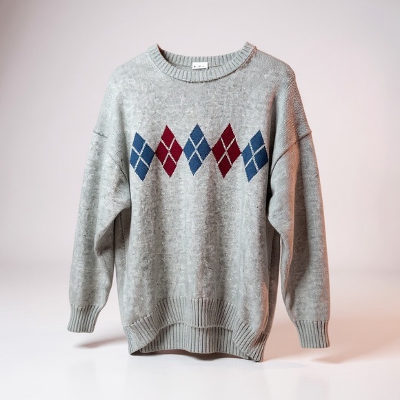 Sunday Best Sweaters - Sunday Best Argyle Top - Academia cashmere blend